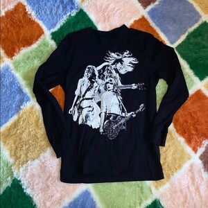 Taylor Swift The Eras Tour Collage Black Long Sleeve Graphic Tee Size Medium